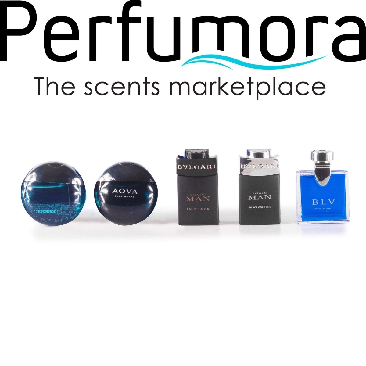 Bvlgari Miniature Set for Men by Bvlgari 0.17 oz. Each