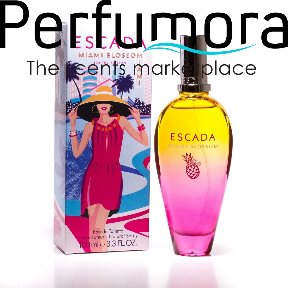 Miami Blossom Eau de Toilette Spray for Women by Escada 3.3 oz.