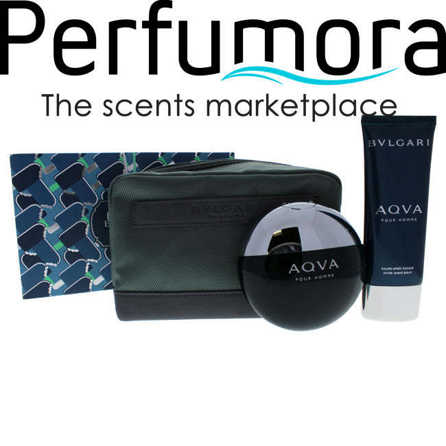 Bvlgari Aqva by Bvlgari for Men - 3 Pc Gift Set