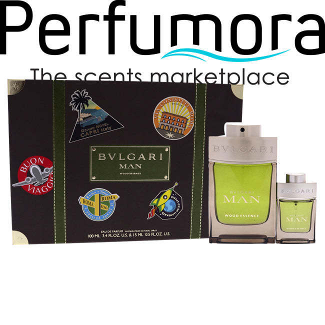 Bvlgari Man Wood Essence by Bvlgari for Men - 2 Pc Gift Set