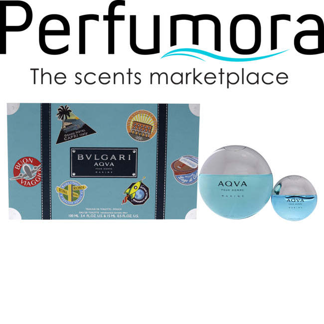 Bvlgari Aqva Marine by Bvlgari for Men - 3 Pc Gift Set