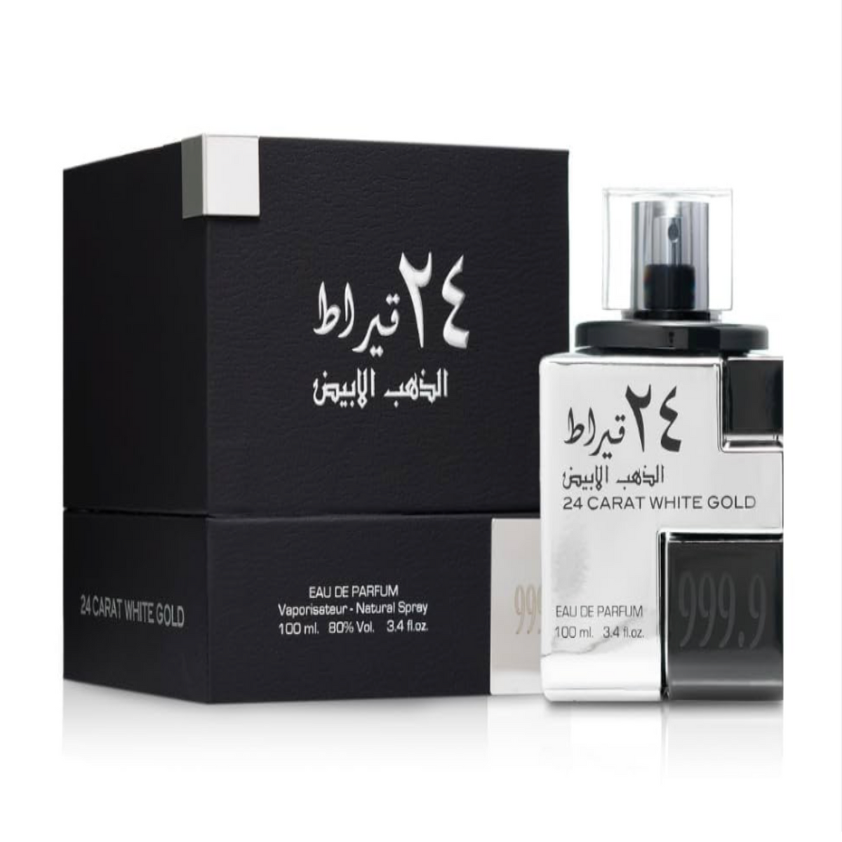 Lattafa 24 Carat White Gold EDP  Spray For Unisex