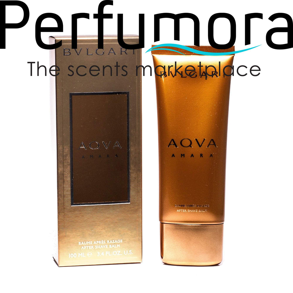 Aqva Amara After Shave Balm for Men by Bvlgari 3.4 oz.