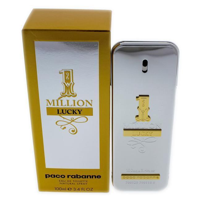 1 Million Lucky for Men by Paco Rabanne Eau de Toilette Spray Perfumora
