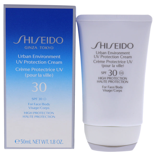 Urban Environment UV Protection Cream SPF 30 (For Face & Body) by Shiseido for Unisex - 1.8 oz Cream