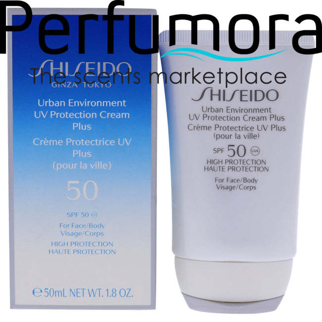 Urban Environment UV Protection Cream Plus SPF 50 (For Face & Body) by Shiseido for Unisex - 1.8 oz Cream