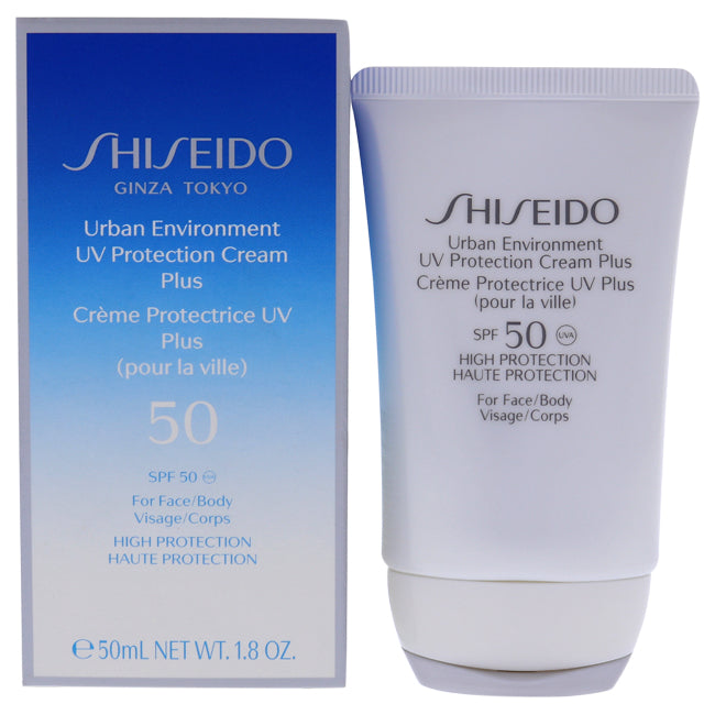 Urban Environment UV Protection Cream Plus SPF 50 (For Face & Body) by Shiseido for Unisex - 1.8 oz Cream