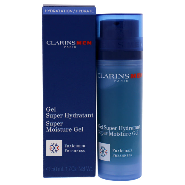 Men Super Moisture Gel by Clarins for Men - 1.8 oz Gel