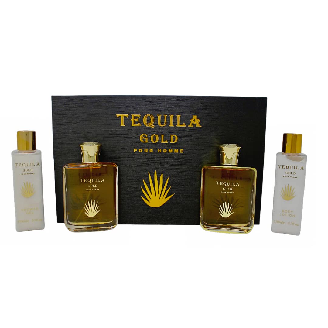 Tequila Gold Pour Homme 4 pc giftset For Men