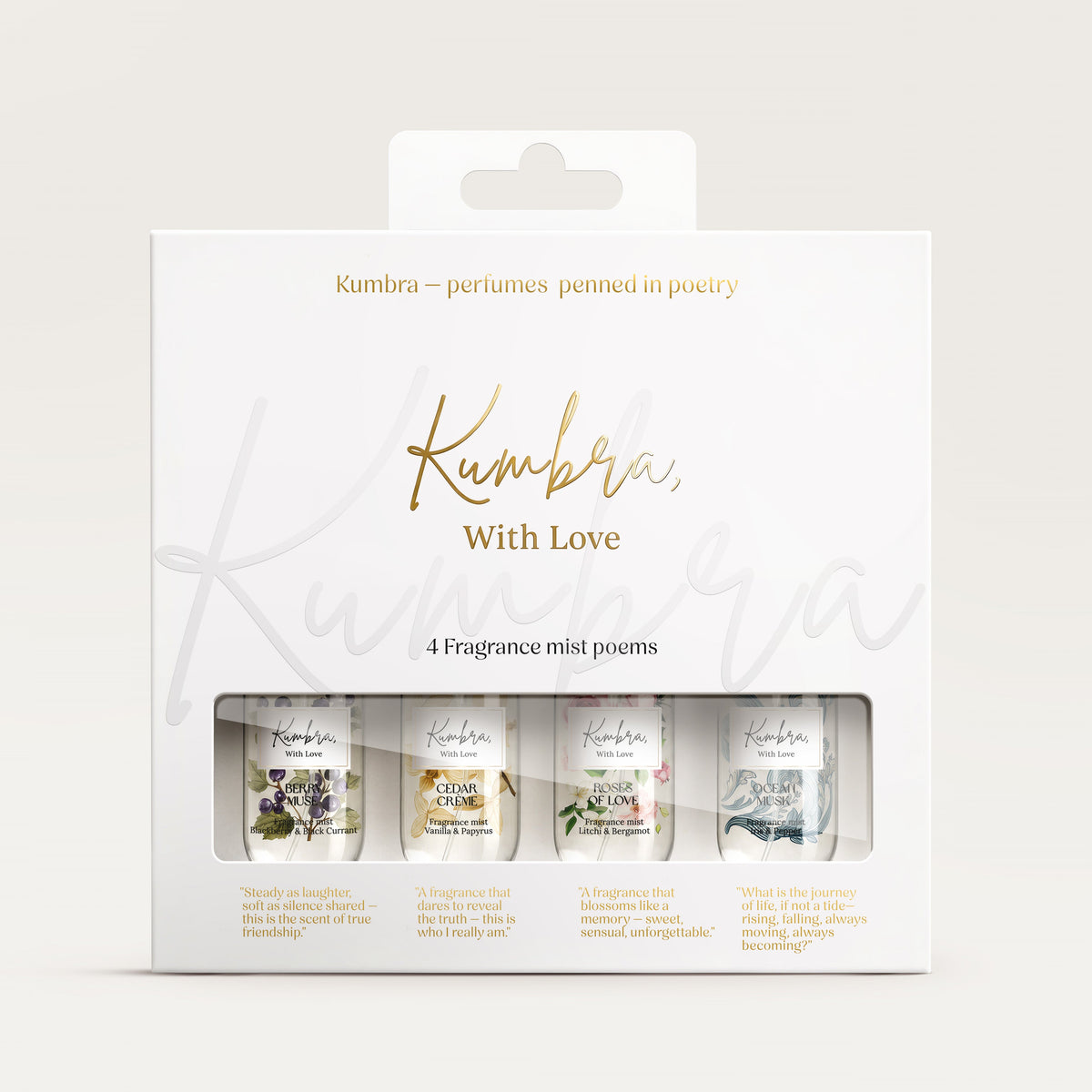 4 piece Body Mist Discovery Set ( Key Chain )