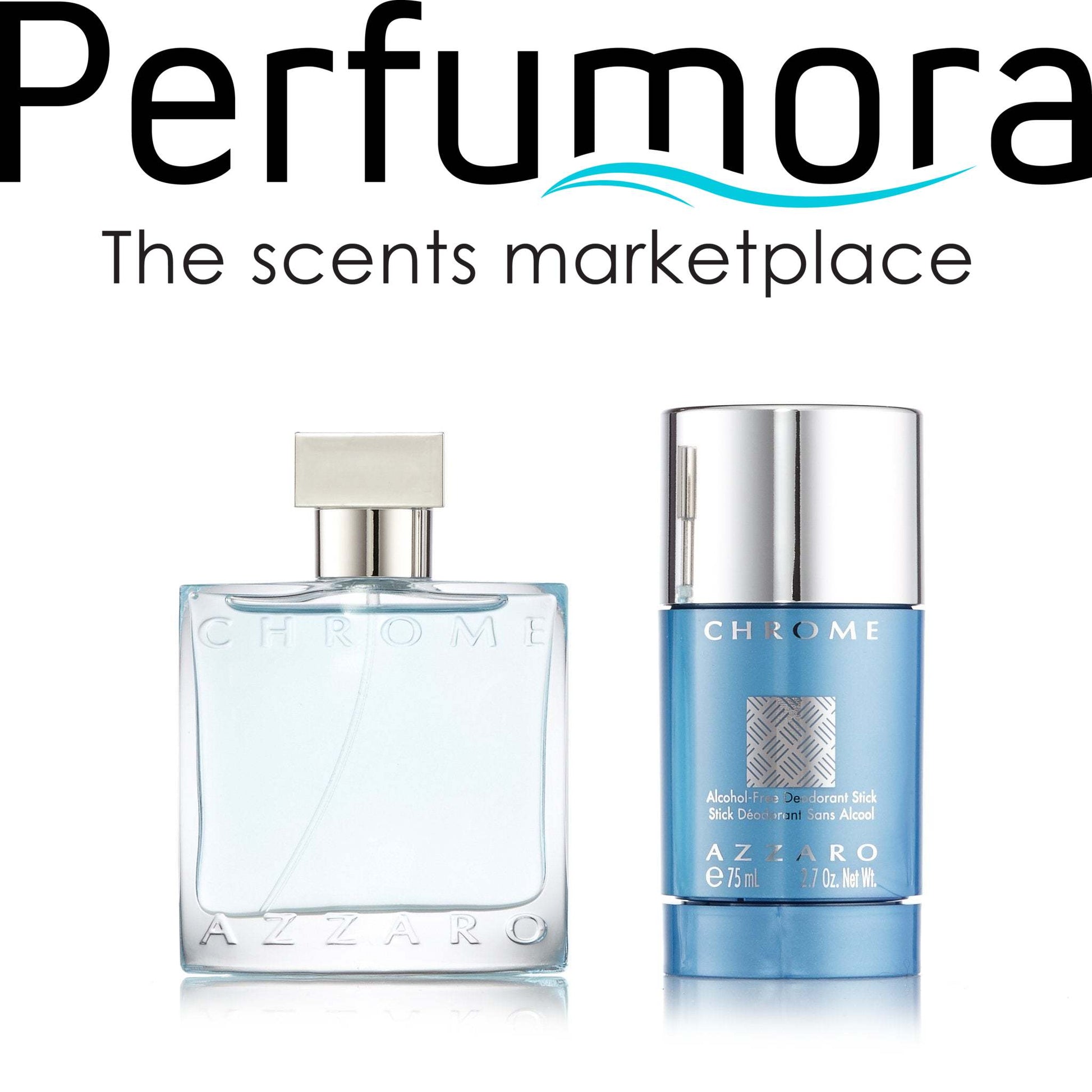 Chrome Gift Set Eau de Toilette and Deodorant for Men by Azzaro 1.7 oz.