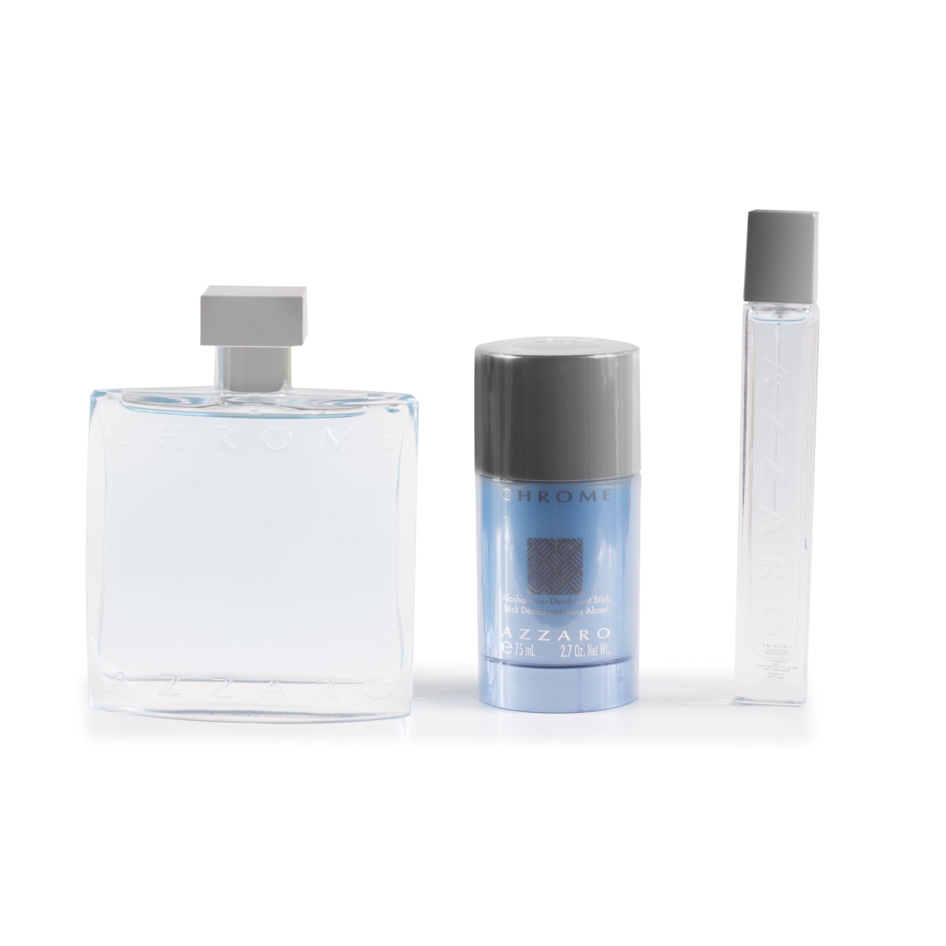 Chrome Eau de Toilette Gift Set for Men by Azzaro 3.4 oz.