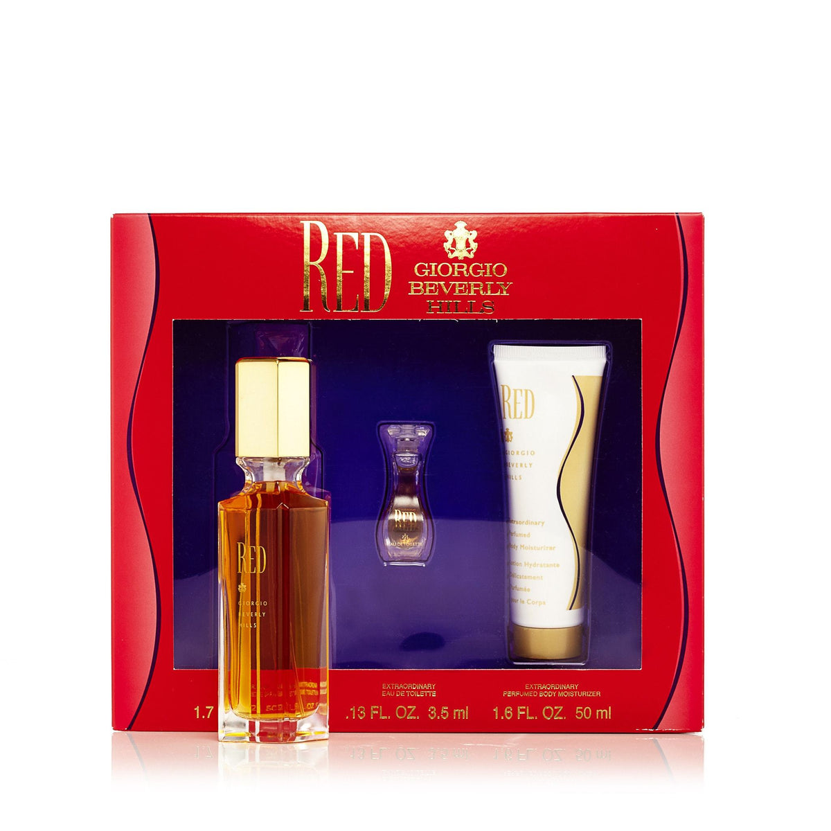 Red Giorgio Gift Set for Women by Beverly Hills 1.7 oz.