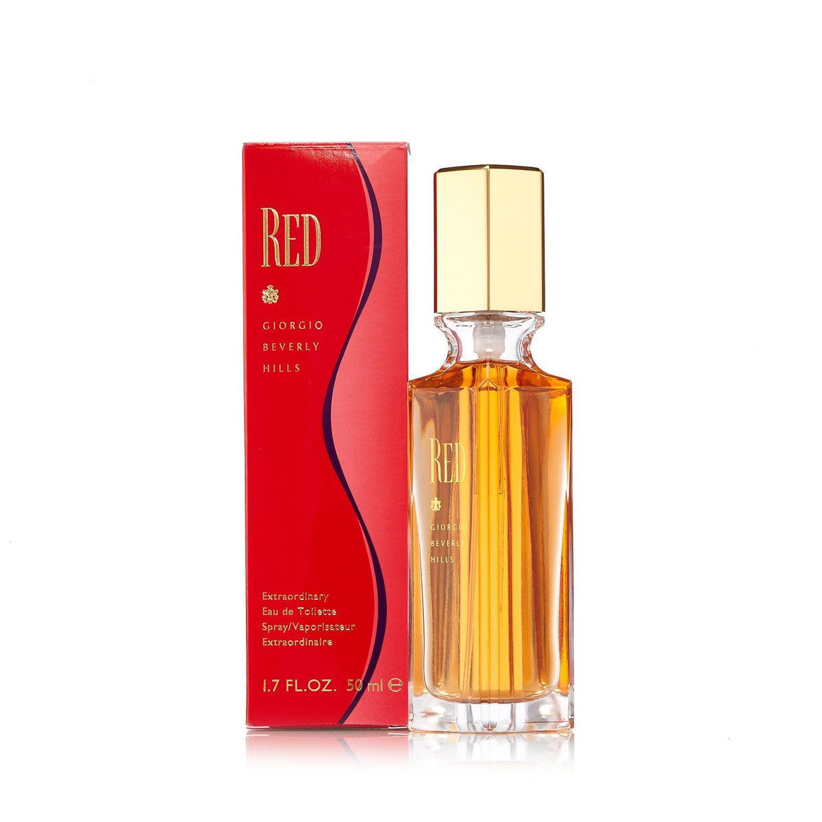 Red Giorgio Eau de Toilette Spray for Women by Beverly Hills 1.7 oz.