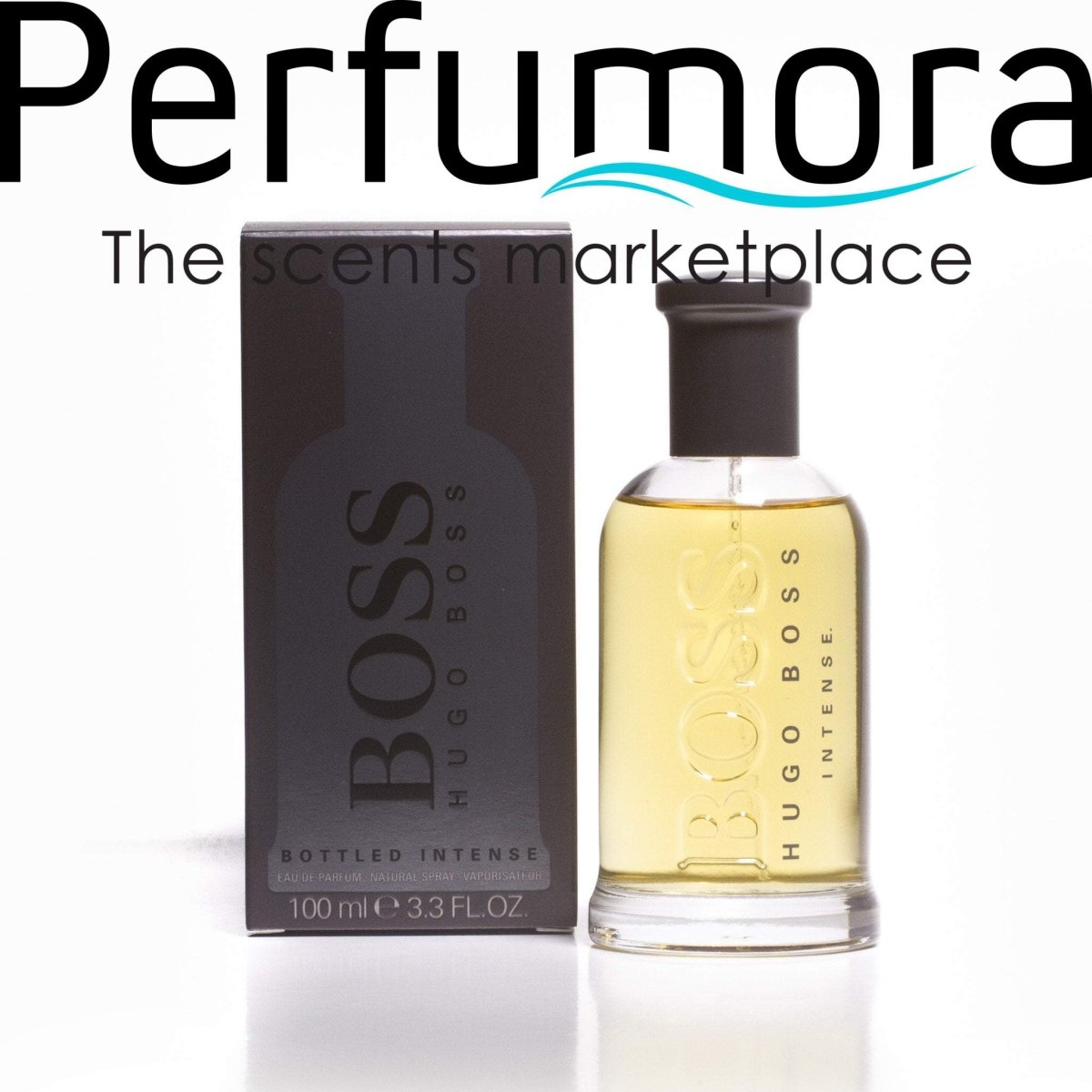 Bottled Intense Eau de Toilette Spray for Men by Hugo Boss 3.3 oz.