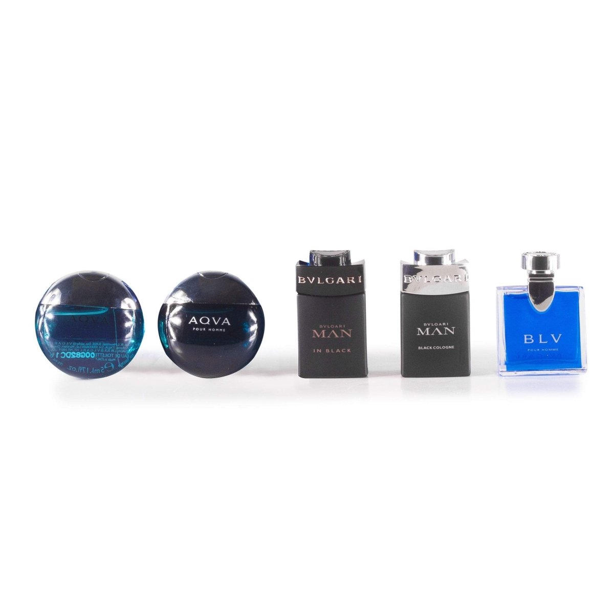 Bvlgari Miniature Set for Men by Bvlgari 0.17 oz. Each