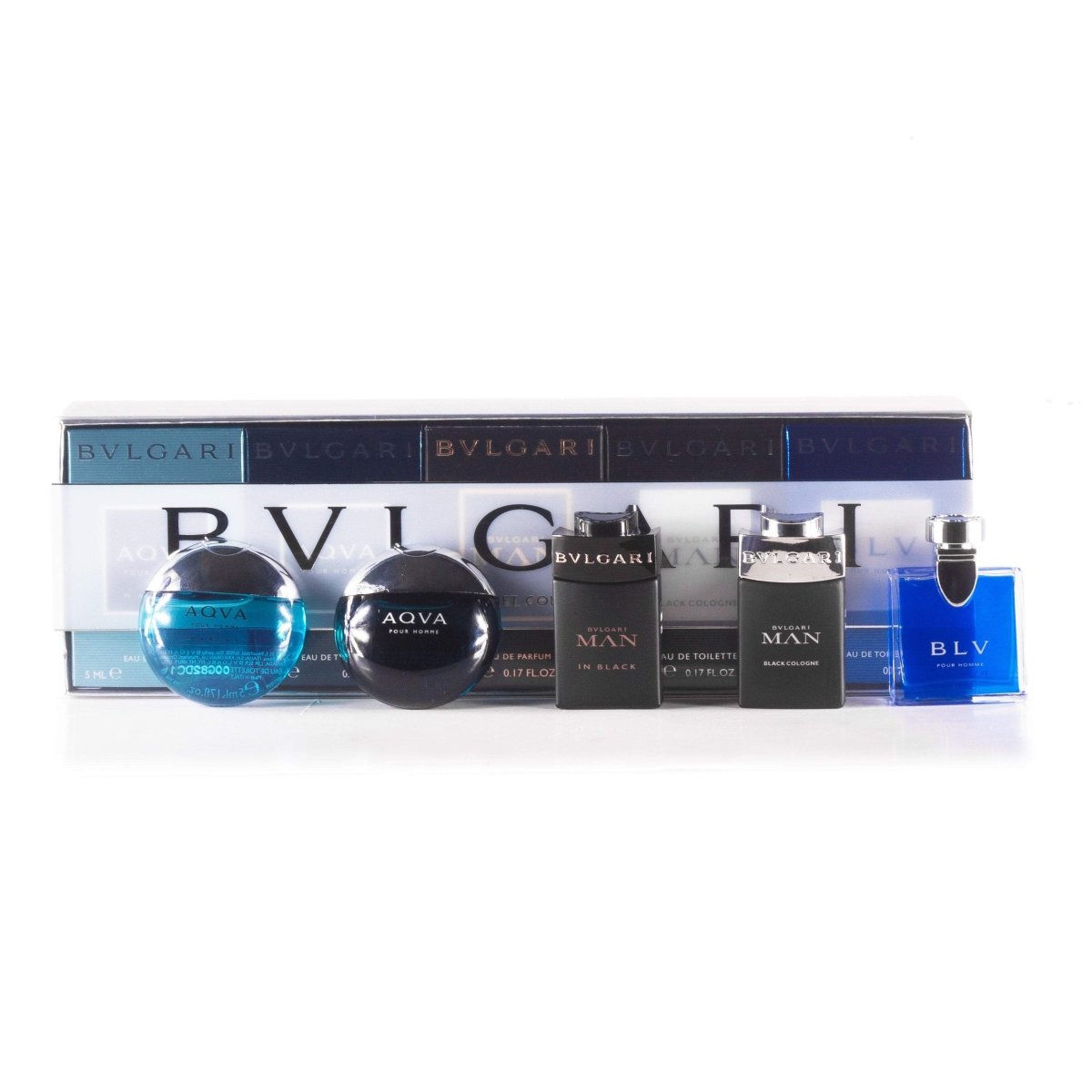 Bvlgari Miniature Set for Men by Bvlgari 0.17 oz. Each
