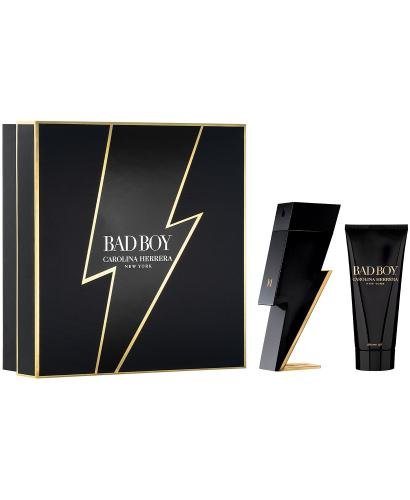 Carolina Herrera Bad Boy 2 PCS SET + Shower Gel 3.4 oz EDT Spray for Men