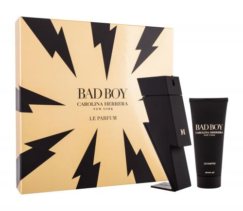 Carolina Herrera Bad Boy Le Perfume 2 PCS SET + Shower Gel 3.4 oz EDP Spray for Men