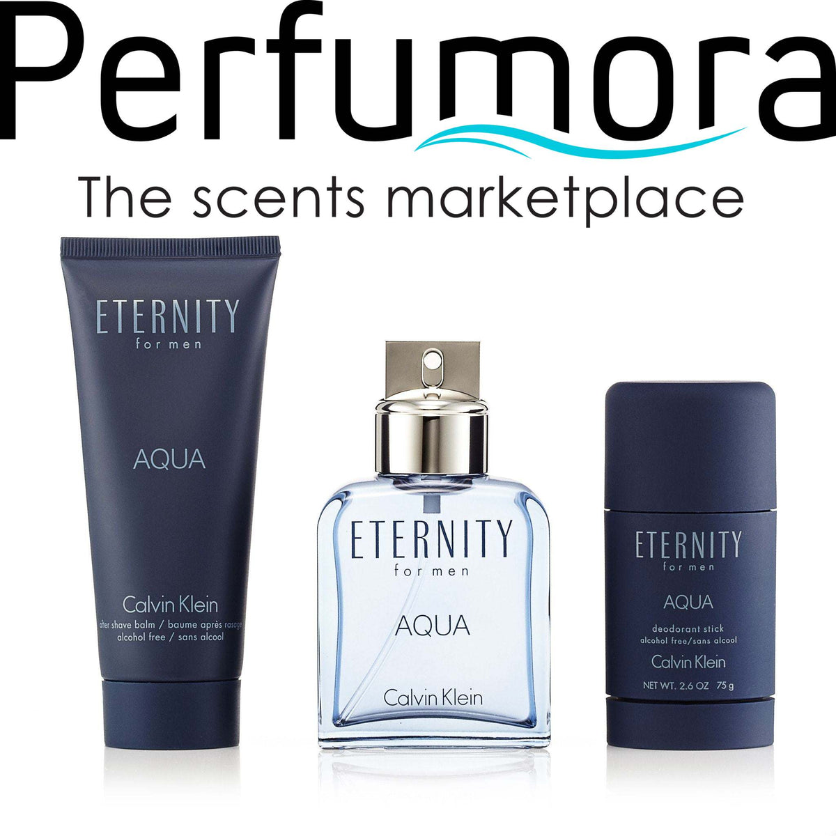 Eternity Aqua Gift Set for Men by Calvin Klein 3.4 oz.