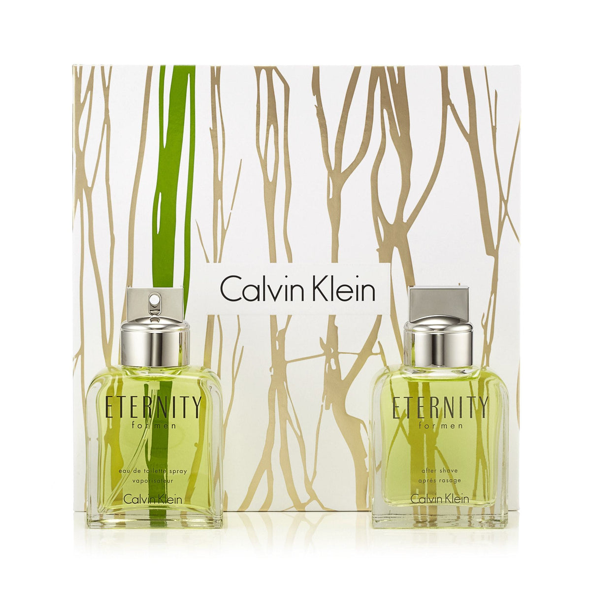 Eternity Eau de Toilette Spray and After Shave for Men by Calvin Klein 3.4 oz.