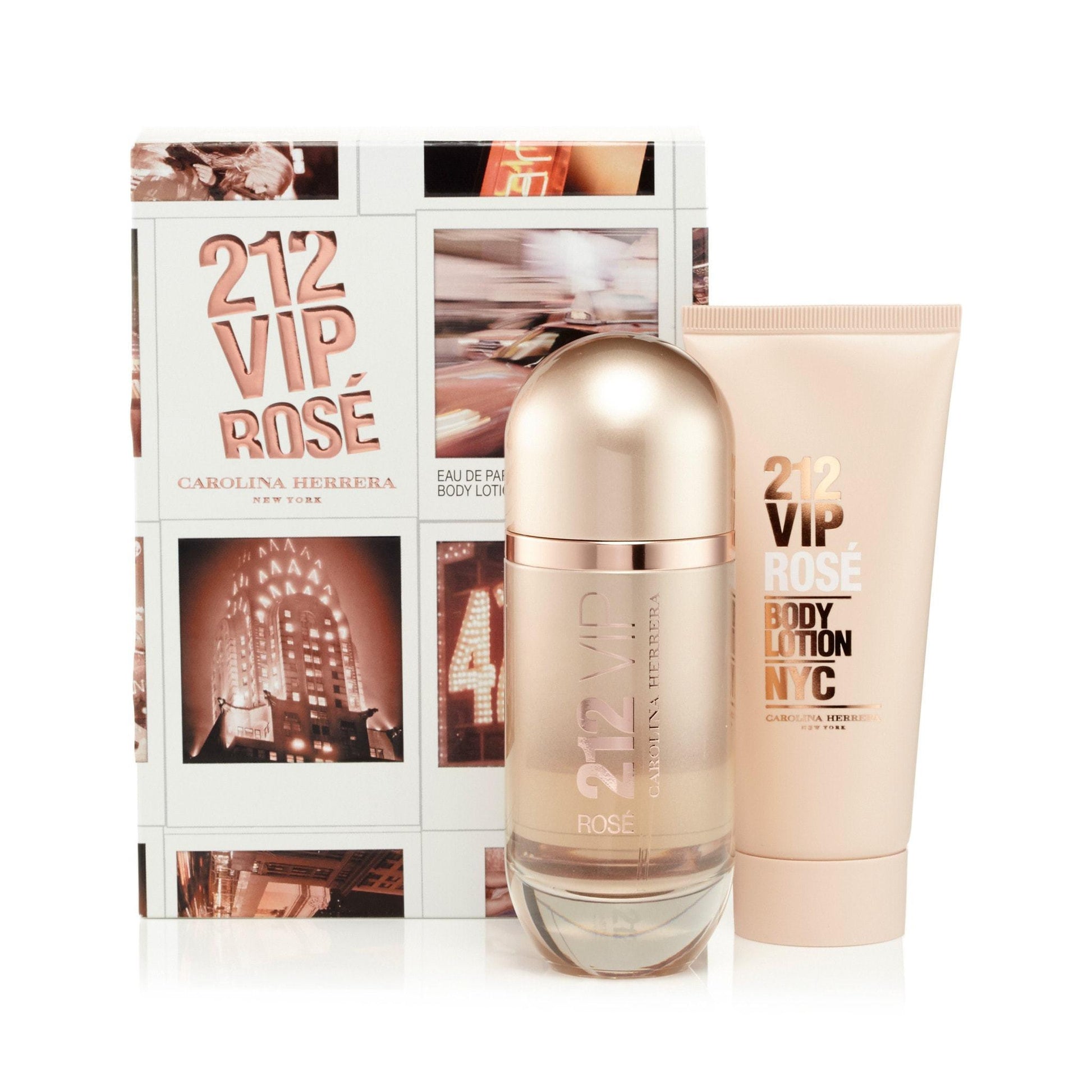 Carolina Herrera 212 Vip Rose Gift Set Womens  3.4 oz.