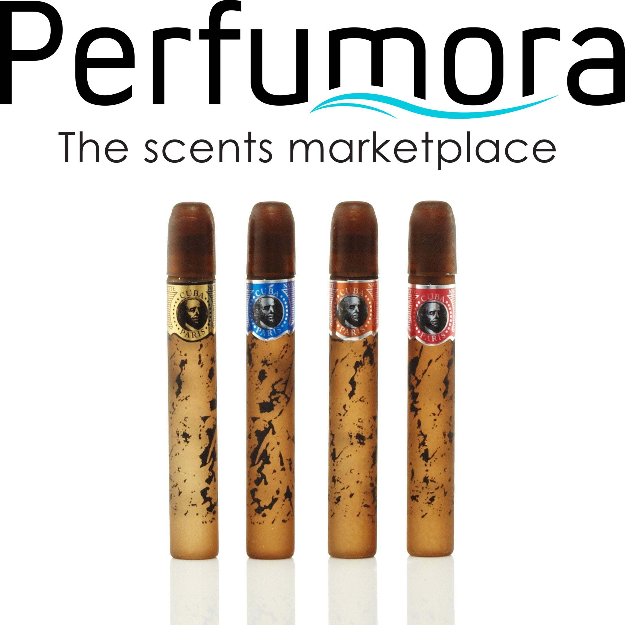 Cuba Yellow Blue Red Orange Gift Set Mens  0.17 oz.