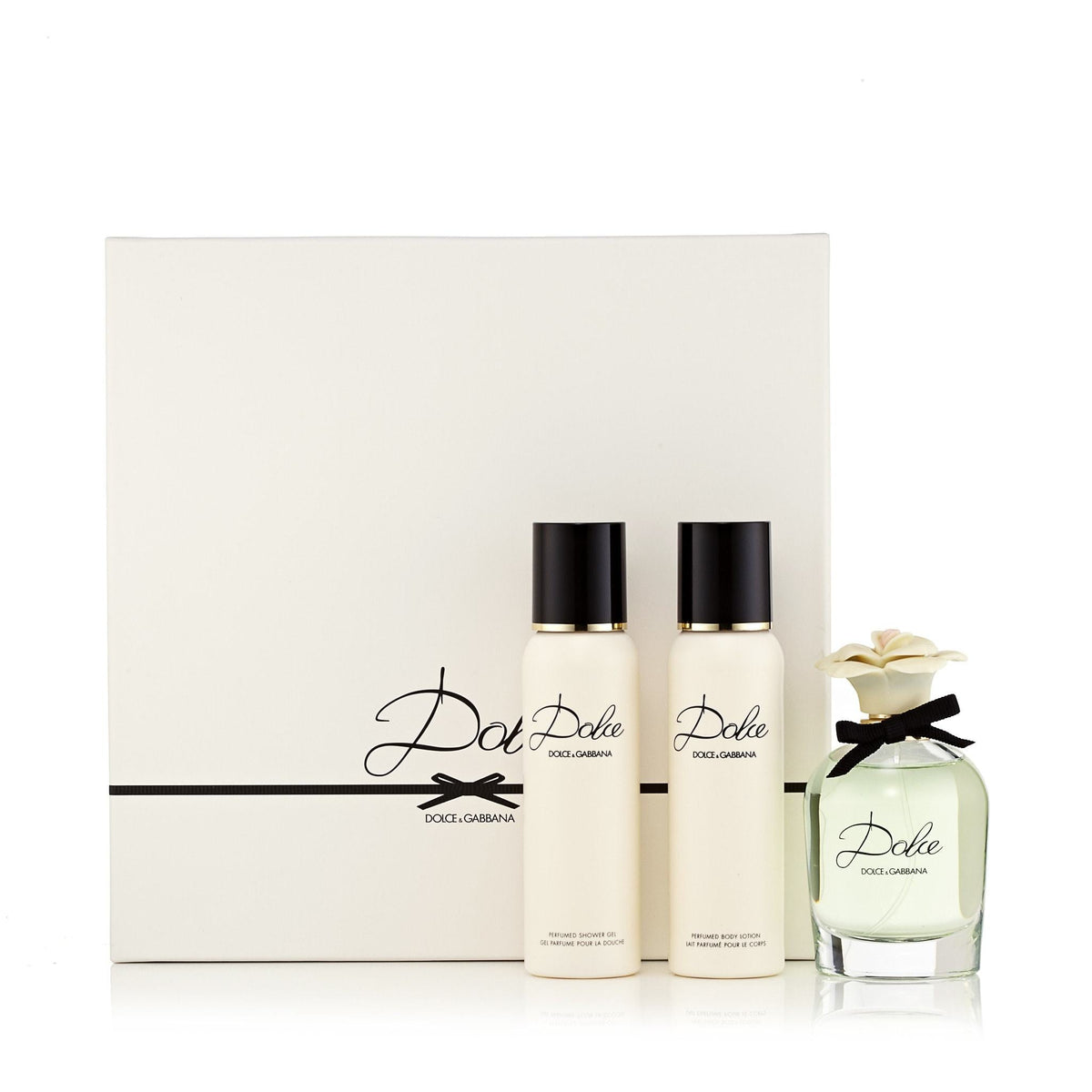 Dolce Gift Set Eau de Parfum, Body Lotion and Shower Gel for Women by D&G 2.5 oz.