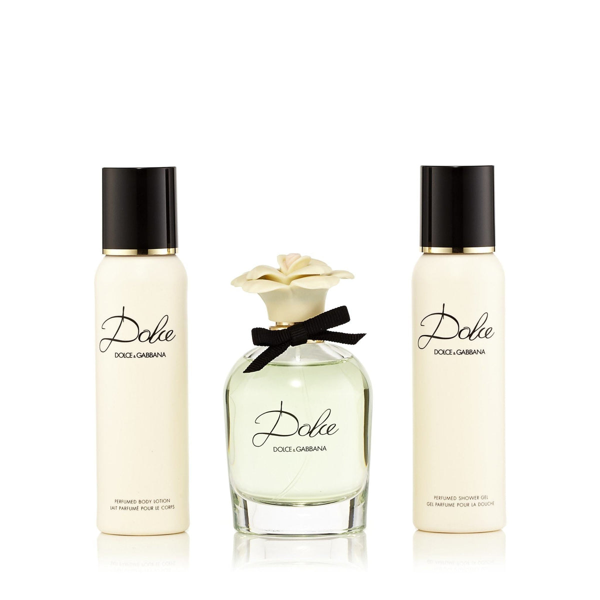 Dolce Gift Set Eau de Parfum, Body Lotion and Shower Gel for Women by D&G 2.5 oz.