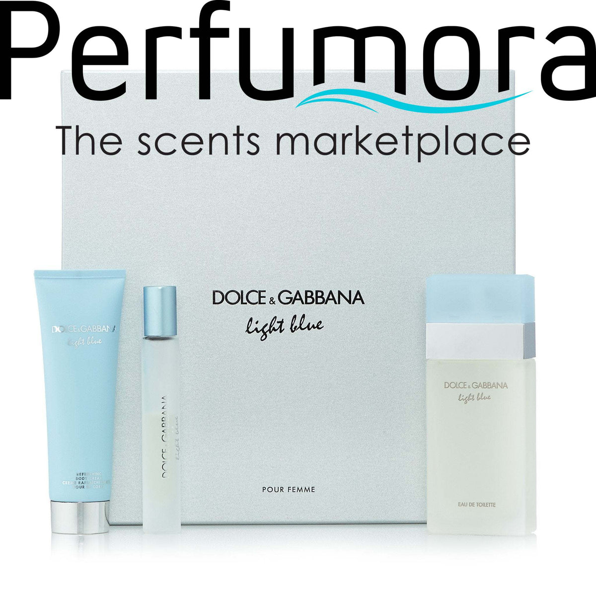 Light Blue Set for Women by D&G 1.6 oz.