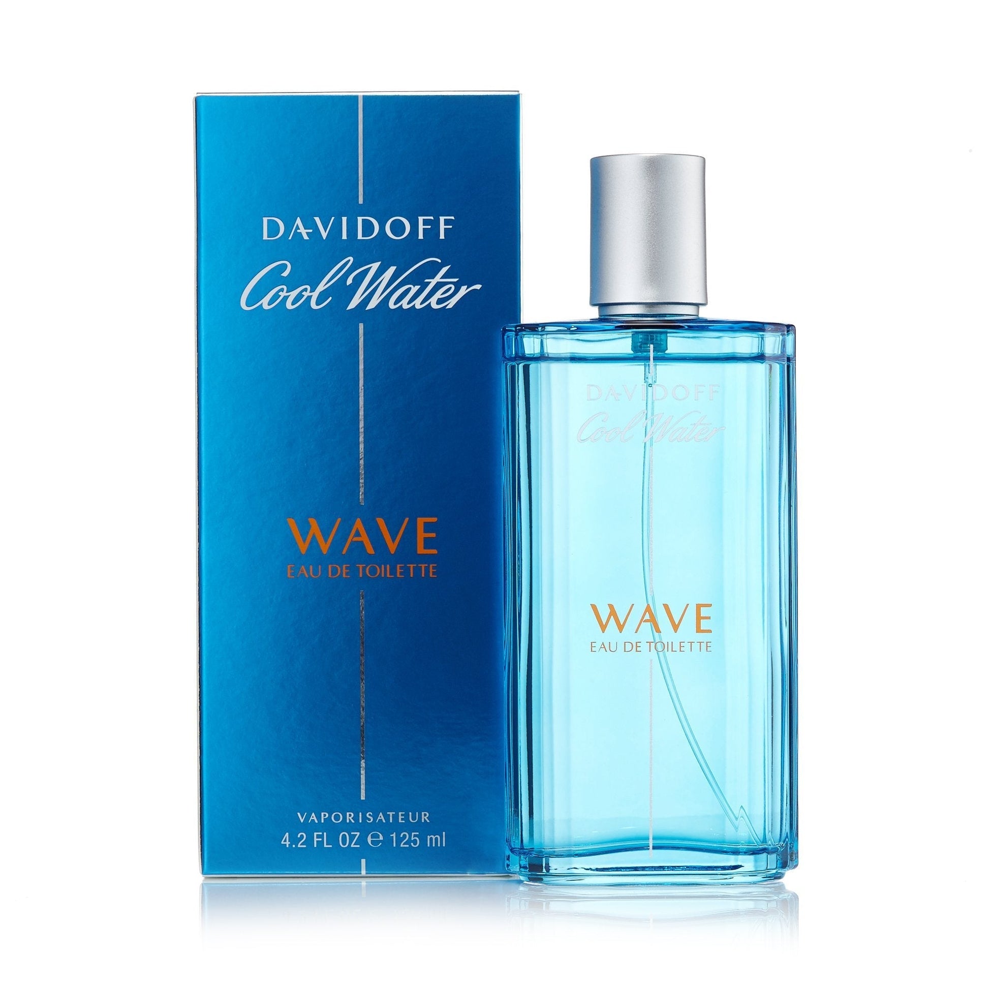 Cool Water Wave Eau de Toilette Spray for Men by Davidoff 4.2 oz.