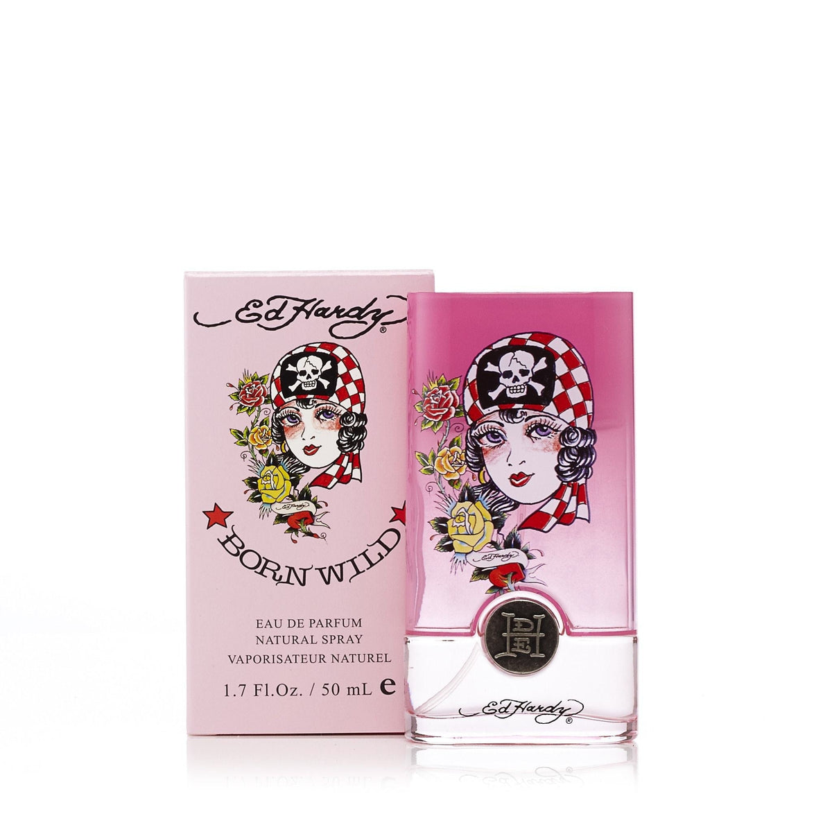 Ed Hardy Born Wild Eau de Parfum Spray for Women by Christian Audigier 1.7 oz.