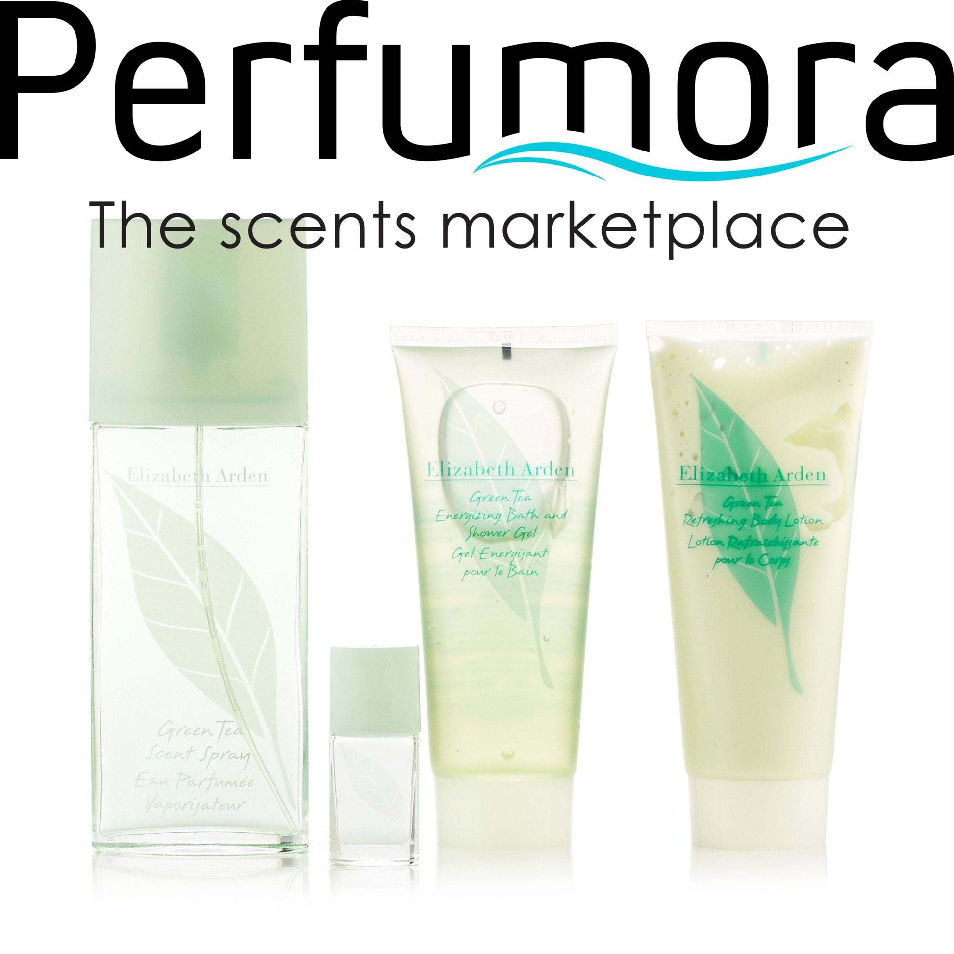 Green Tea Gift Set EDT Body Lotion Shower Gel and Mini for Women by Elizabeth Arden 3.3 oz.