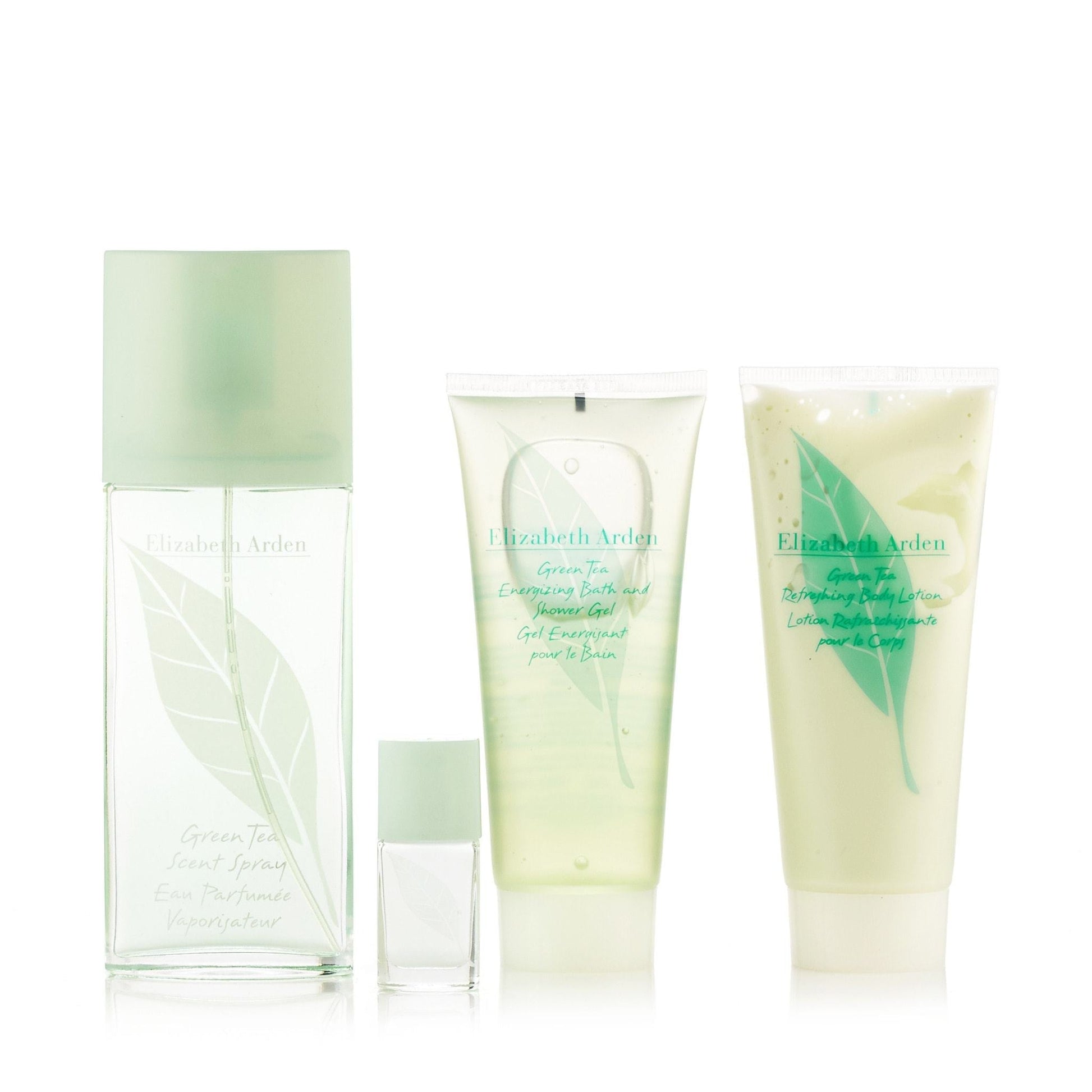 Green Tea Gift Set EDT Body Lotion Shower Gel and Mini for Women by Elizabeth Arden 3.3 oz.