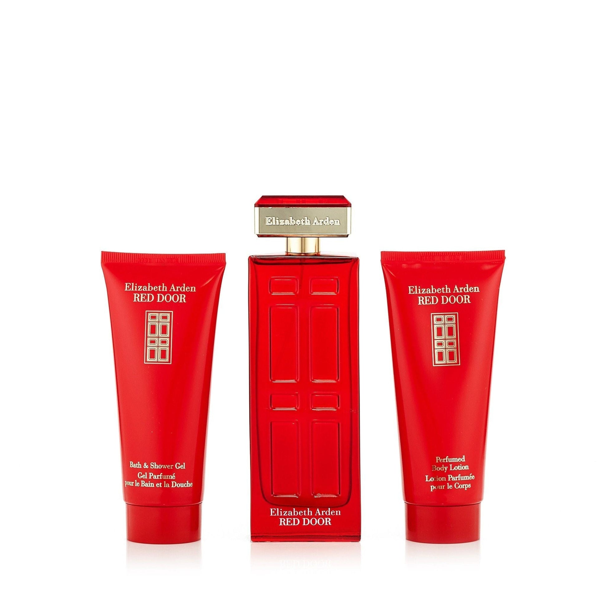 Red Door Gift Set EDT, Body Lotion and Shower Gel for Women by Elizabeth Arden 3.3 oz.