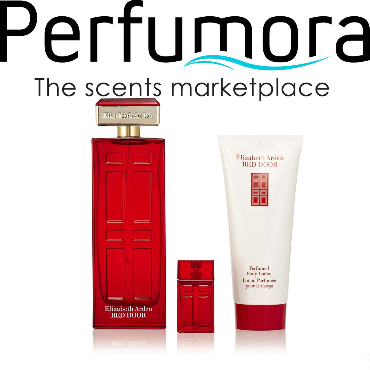 Red Door Gift Set Eau de Toilette, Body Lotion and Miniature for Women by Elizabeth Arden  3.3 oz.