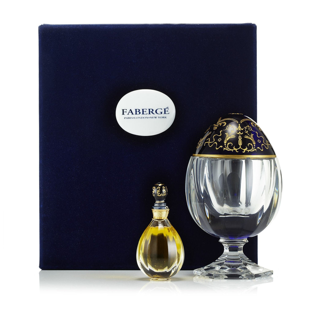 Fabulous Flacon Fragrance & Saint Louis Crystal Egg by Fabrege 2 oz.