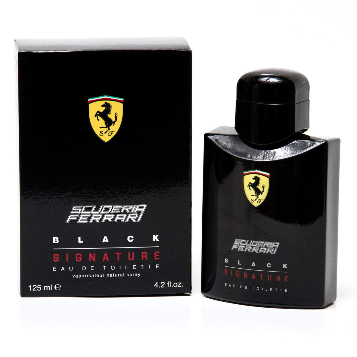 Scuderia Black Signature Eau de Toilette Spray for Men by Ferrari 4.2 oz.