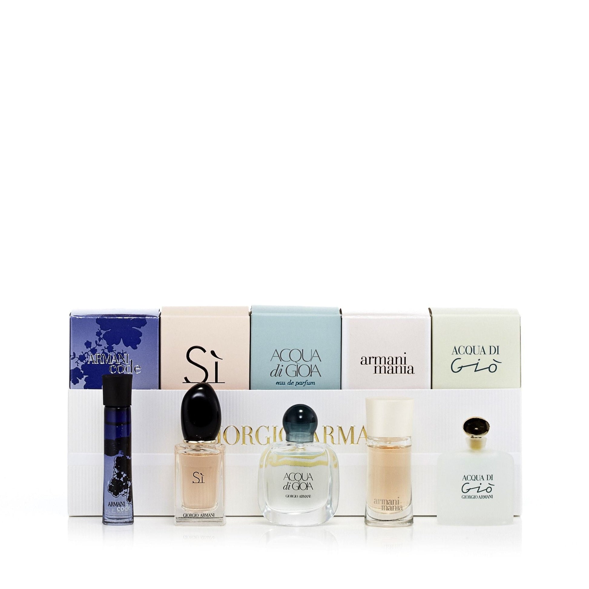 Armani 5Pcs Miniature Set for Women by Giorgio Armani 0.5 oz Each