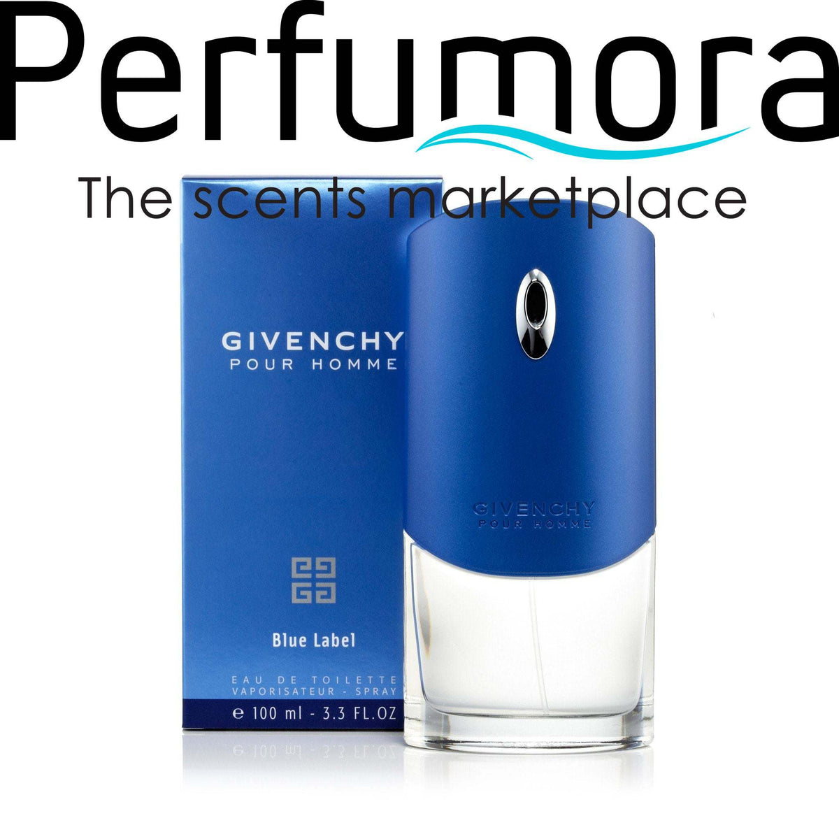 Givenchy Pour Homme Blue Label Eau de Toilette Mens Spray 3.4 oz.
