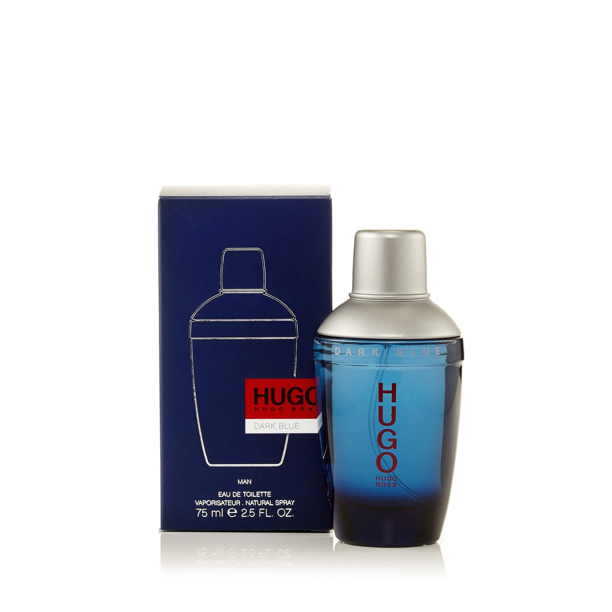 Dark Blue Eau de Toilette Spray for Men by Hugo Boss 2.5 oz.