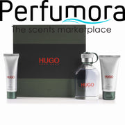 Hugo Green Eau de Toilette, Shower Gel and After Shave Balm Set for Men by Hugo Boss 4.2 oz.