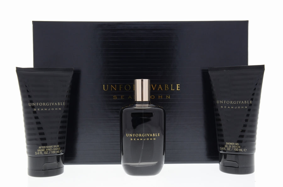 SEAN JOHN UNFORGIVABLE 3 PC Gift Set For MEN