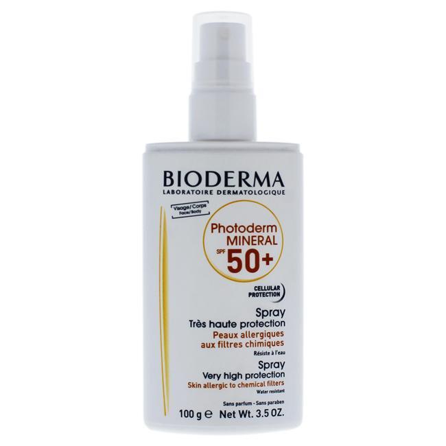 Photoderm Mineral Spray SPF 50 by Bioderma for Unisex - 3.5 oz Sunscreen