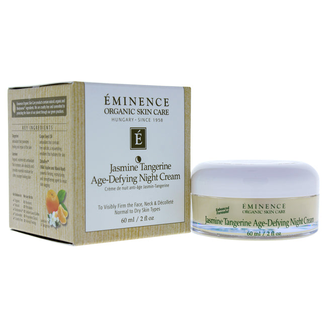 Jasmine Tangerine Age-Defying Night Cream by Eminence for Unisex - 2 oz Cream