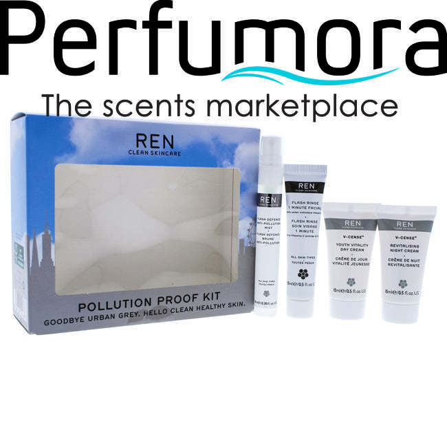 Pollution Proof Kit by REN for Unisex - 4 Pc Kit