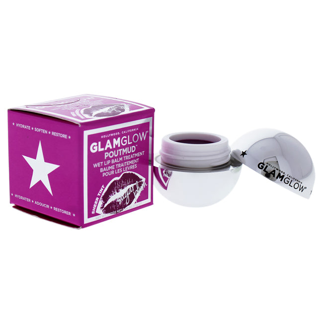 Poutmud Wet Lip Balm Treatment - Sugar Plum by Glamglow for Women - 0.24 oz Lip Balm