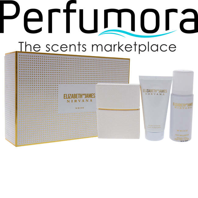 Nirvana White by Elizabeth and James for Women - 3 Pc Gift Set