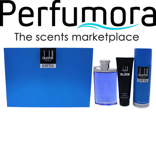 Desire Blue by Alfred Dunhill for Men - 3 Pc Gift Set