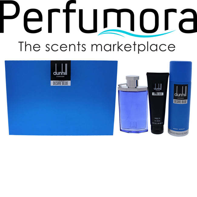 Desire Blue by Alfred Dunhill for Men - 3 Pc Gift Set